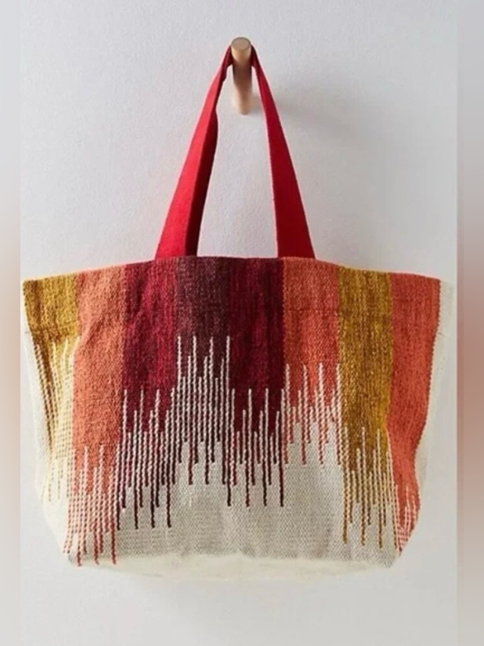 NWOT Free People Golden Hour Multicolored Tote